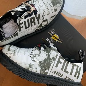 Dr. Martens x Sex Pistols 1461 News Strawgrain Shoes